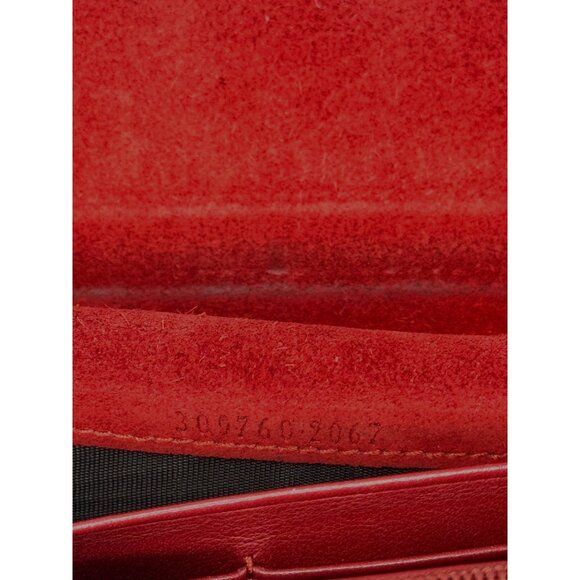 Gucci Red Patent Leather GG Nice Monogram Wallet with  COA - Picture 9 of 16